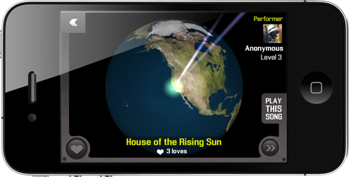 Hang out and listen to other Magic Guitarists rocking out on the interactive Smule globe