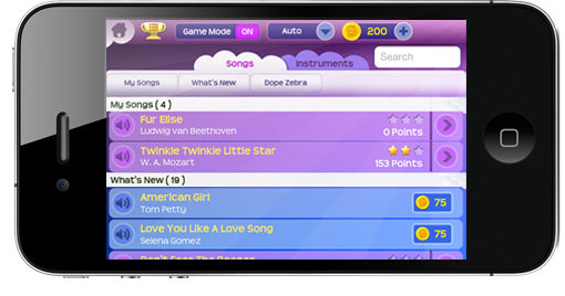 Choose from the largest song catalog of any piano app